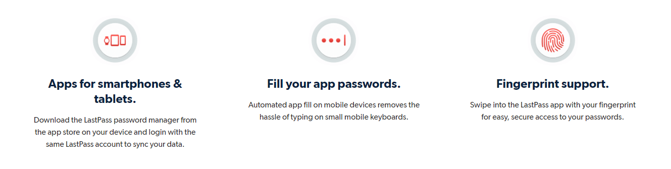 lastpass features