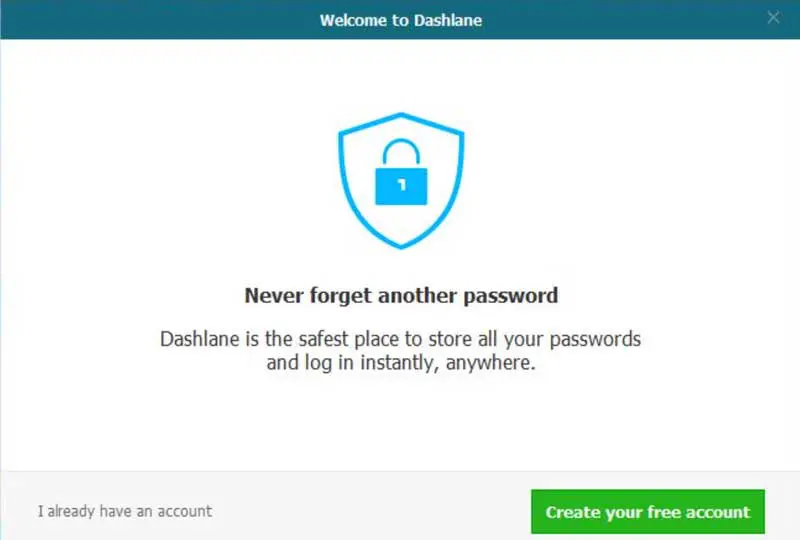 Dashlane screenshot